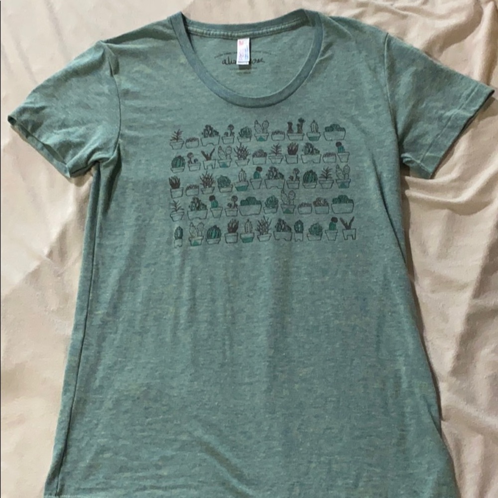EUC succulent and cactus shirt